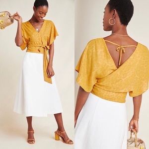 Anthropologie Current Air wrap blouse size XS